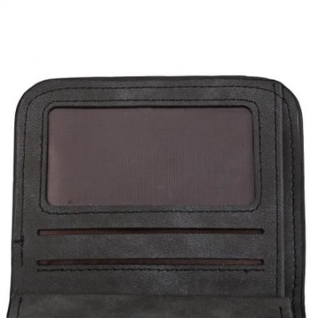 GUAPABIEN DOUBLE LAYER DESIGN HASP TYPE MULTICARD BIT WRIST WALLET FOR WOMEN (BLACK)