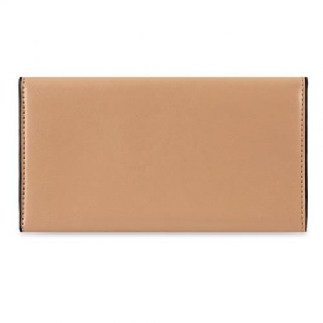 HASP CLOSURE ENVELOPE DESIGN WALLET WITH MINI BAG FOR LADIES (KHAKI)