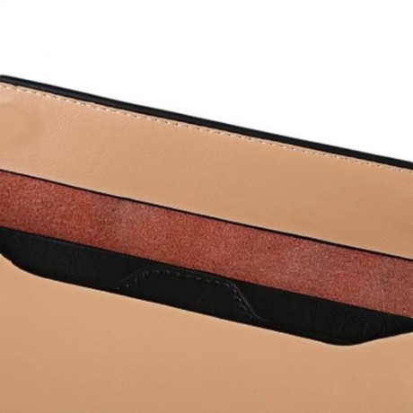 HASP CLOSURE ENVELOPE DESIGN WALLET WITH MINI BAG FOR LADIES (KHAKI)