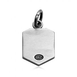 TRENDY MEN ANCHOR SHAPE PEWTER SLIDE PENDANT (BRUSHED SILVER)