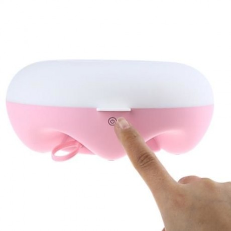 DC 5V Q5 INTELLIGENT MOTION SENSOR LED NIGHT LIGHT DIMMING BEDROOM LAMP (PINK)