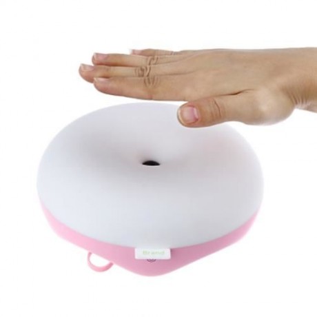 DC 5V Q5 INTELLIGENT MOTION SENSOR LED NIGHT LIGHT DIMMING BEDROOM LAMP (PINK)