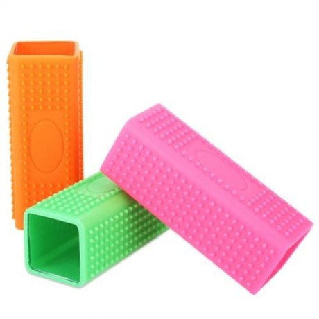 PET DOG CAT BATH BRUSH COMB DEPILATION SOFT SILICONE STICKY HAIR TOOL (ROSE RED)