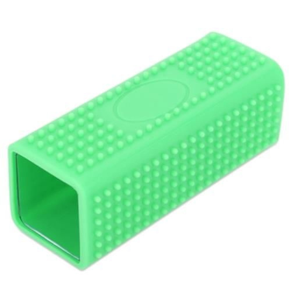 PET DOG CAT BATH BRUSH COMB DEPILATION SOFT SILICONE STICKY HAIR TOOL (GREEN)