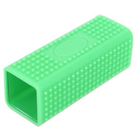 PET DOG CAT BATH BRUSH COMB DEPILATION SOFT SILICONE STICKY HAIR TOOL (GREEN)