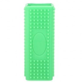PET DOG CAT BATH BRUSH COMB DEPILATION SOFT SILICONE STICKY HAIR TOOL (GREEN)