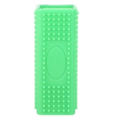 PET DOG CAT BATH BRUSH COMB DEPILATION SOFT SILICONE STICKY HAIR TOOL (GREEN)