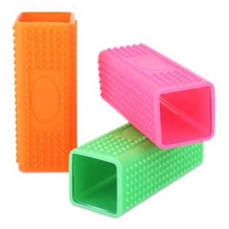 PET DOG CAT BATH BRUSH COMB DEPILATION SOFT SILICONE STICKY HAIR TOOL (GREEN)