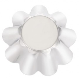6PCS STAINLESS STEEL EGG TART CUPCAKE CAKE MOLD BAKING TOOL (SILVER)