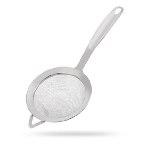 STAINLESS STEEL MESH OIL FILTER GREASE FISHING SPOON KITCHEN GADGET (SILVER)