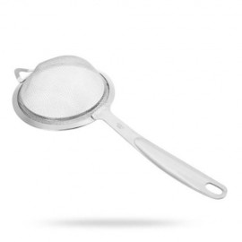 STAINLESS STEEL MESH OIL FILTER GREASE FISHING SPOON KITCHEN GADGET (SILVER)