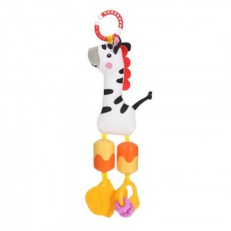 BEDTIME BEAR CARTOON ANIMAL ZEBRA SHAPE CRADLE RATTLE TOY COLORFUL INFANT HANGING BED BELL