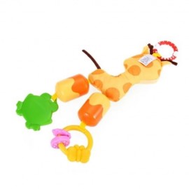 BEDTIME BEAR CARTOON ANIMAL GIRAFFE SHAPE CRADLE RATTLE TOY COLORFUL INFANT HANGING BED BE
