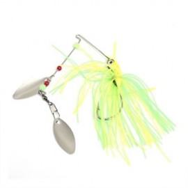6PCS FISHING LURE BAIT CRANKBAIT TACKLE HOOK WITH PAILLETTE BEARD (COLORMIX)