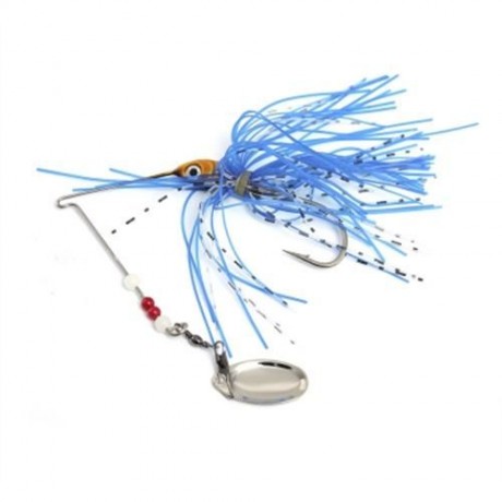 6PCS FISHING LURE BAIT CRANKBAIT TACKLE HOOK WITH PAILLETTE BEARD (COLORMIX)