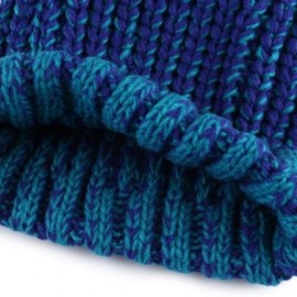 CHIC POM POM EMBELLISHED KNITTED HAT FOR CHILD (BLUE)