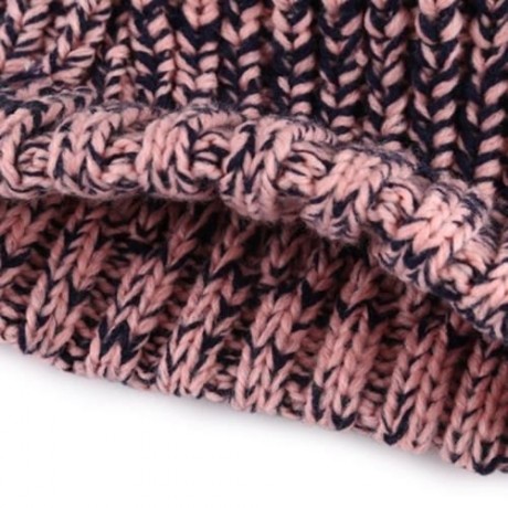 CHIC POM POM EMBELLISHED KNITTED HAT FOR CHILD (PINK)