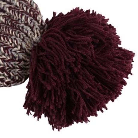 CHIC POM POM EMBELLISHED KNITTED HAT FOR CHILD (COFFEE)