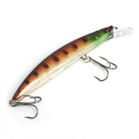 5pcs Hard Fish Shape Artificial Crank Bait Outdoor Fishing Equipment (COLORMIX)