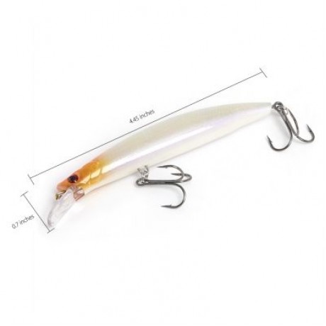 5pcs Hard Fish Shape Artificial Crank Bait Outdoor Fishing Equipment (COLORMIX)