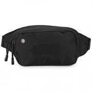 CASUAL MOUNTAIN-CLIMBING CAMOUFLAGE CAMP TRAVEL SHOULDER CROSSBODY WAIST BAG FOR MEN (BLAC