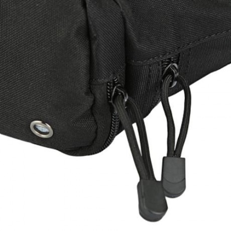 CASUAL MOUNTAIN-CLIMBING CAMOUFLAGE CAMP TRAVEL SHOULDER CROSSBODY WAIST BAG FOR MEN (BLAC