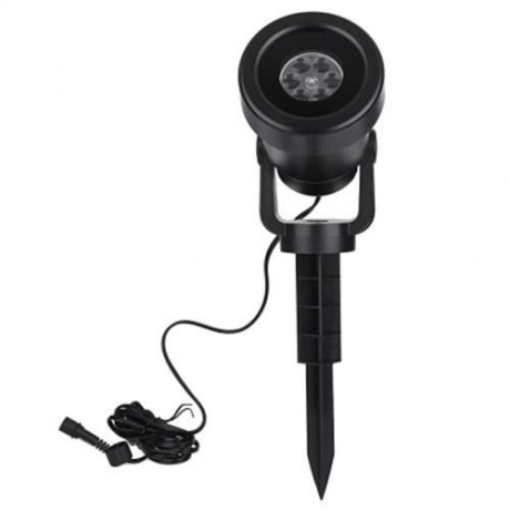 AC 110 - 240V 4W LED STAR MOON LIGHT WATER RESISTANT PROJECTOR LAMP (BLACK)