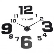 M.SPARKLING 3D MIRROR EFFECT STICKERS FRAMELESS NUMBER FIGURE DIY WALL CLOCK HOME DECORATI