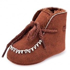 CASUAL SOFT SOLE MID-TOP BOOTS FOR TODDLER (BROWN)