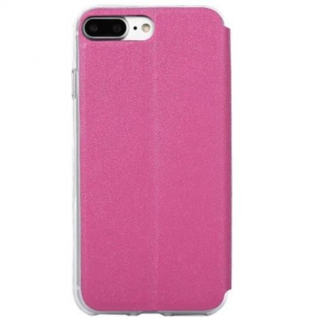 VIEW WINDOW FULL PROTECTIVE CASE COVER SMART METAL SLIDING ANSWER FOR IPHONE 7 PLUS (ROSE 