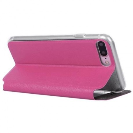 VIEW WINDOW FULL PROTECTIVE CASE COVER SMART METAL SLIDING ANSWER FOR IPHONE 7 PLUS (ROSE 