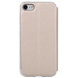 VIEW WINDOW FULL PROTECTIVE CASE COVER SMART METAL SLIDING ANSWER FOR IPHONE 7 (CHAMPAGNE 