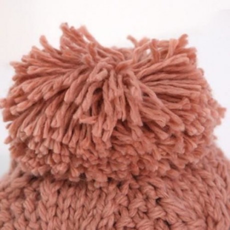CHIC BUTTON DECORATED SOLID COLOR KNITTED VISOR FOR WOMEN (COLOR ASSORTED)