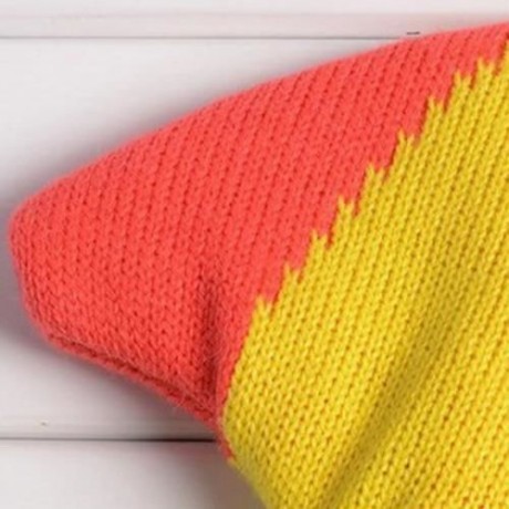 CUTE PARROT SHAPE DESIGN FUZZY KNITTED HAT FOR WOMEN (COLOR ASSORTED)