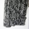 SIMPLE COLOR BLOCK KNITTING SCARF FOR WOMEN (BLACK)