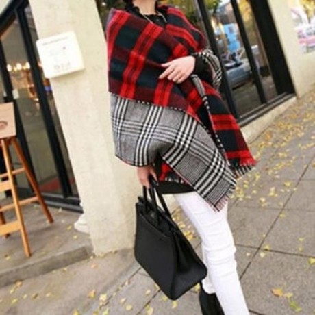 CHIC TARTAN PRINT PASHMINA FOR WOMEN (COLOR ASSORTED)