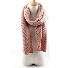 CHIC PETATE PATTERN SOLID COLOR KNITTED SCARF FOR WOMEN (COLOR ASSORTED)