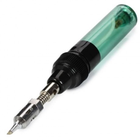 MT-100 GAS SOLDERING IRON PEN SHAPE FOR ELECTRONIC REPAIR / CRAFT MAKING (GREEN)