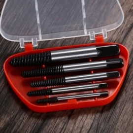 5PCS 3MM-19MM SCREW EXTRACTOR SET SMALL TOOL (GUN METAL)