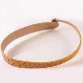 CHARACTERISTIC PIN BUCKLE RIVET PU WAISTBAND FOR WOMEN (ORANGE)