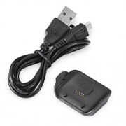 CHARGING CRADLE DOCK FOR SAMSUNG GALAXY GEAR FIT R382 SMART WATCH WITH MICRO-USB CABLE (BL