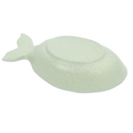 FISH SHAPE SEASONING DISH WHEAT STRAW VINEGAR PLATE (GREEN)