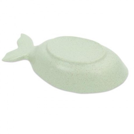 FISH SHAPE SEASONING DISH WHEAT STRAW VINEGAR PLATE (GREEN)