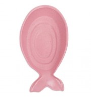 FISH SHAPE SEASONING DISH WHEAT STRAW VINEGAR PLATE (PINK)