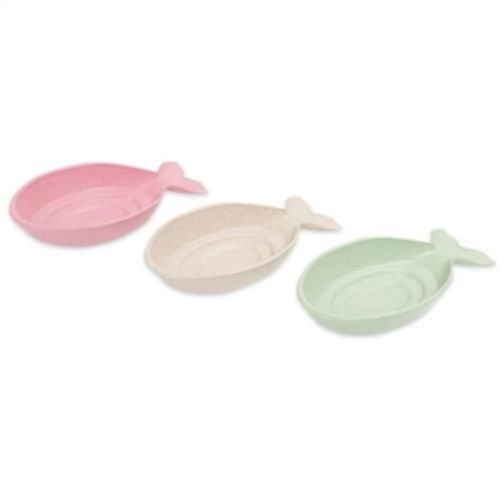 FISH SHAPE SEASONING DISH WHEAT STRAW VINEGAR PLATE (PINK)