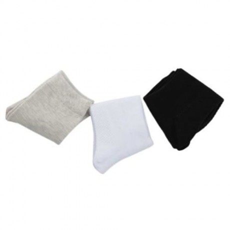 10 PAIRS AUTUMN WINTER STYLISH CANDY COLOR LADIES ELASTIC BAND SOCKS (GRAY)