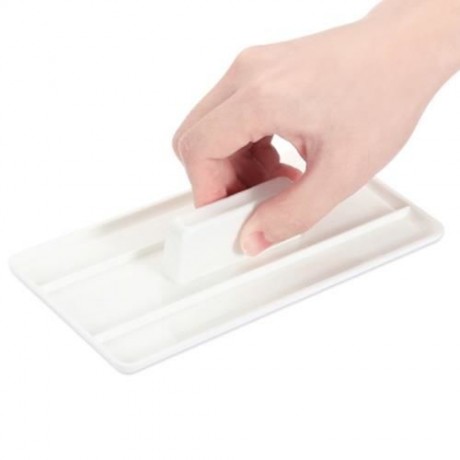 TANGCHU 6PCS PLASTIC FONDANT CAKE SMOOTHER CREAM ICING POLISHER TOOL (WHITE)