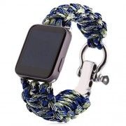 WOVEN NYLON STRAP FOR IWATCH SERIES 1 / 2 42MM MODEL (GREEN)