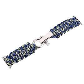 WOVEN NYLON STRAP FOR IWATCH SERIES 1 / 2 42MM MODEL (GREEN)