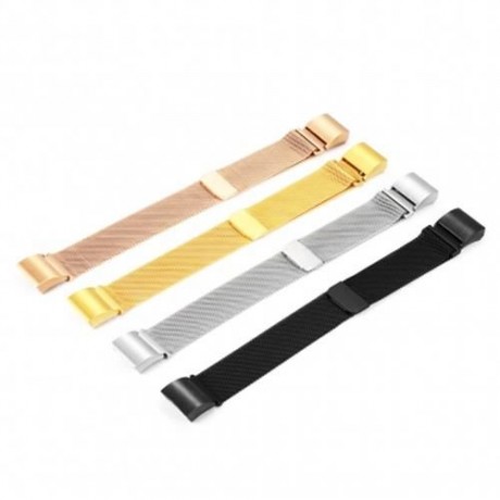 20MM STAINLESS STEEL MESH BAND FOR FITBIT CHARGE2 SMARTBAND (GOLDEN)